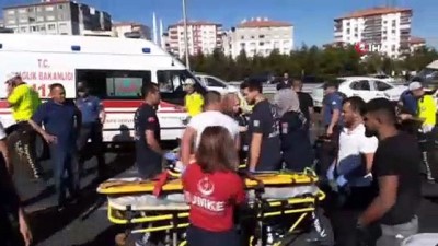  Ankara Çevre Yolu'nda korkutan kaza: 16 yaralı