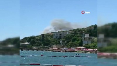  Burgazada’da korkutan orman yangını 