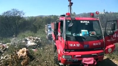 yangin yeri -  İnegöl'de korkutan orman yangını Videosu