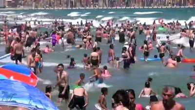 yuzme -  İstanbullular akın etti plajlar dolup taştı  Videosu