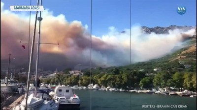 Marmara Adası Yangını’nda 80 Hektar Ormanlık Alan Kül Oldu