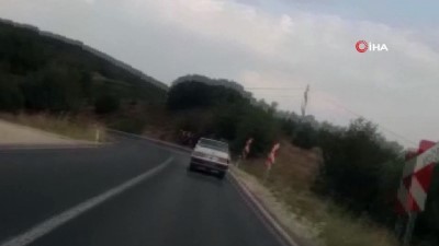 serit ihlali - 6 kişinin yaralandığı kaza anı araç kamerasında Videosu