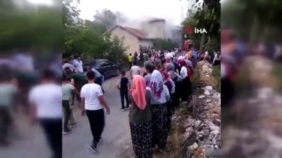 karahisar -  Çıkan yangını söndürmek için mahalleli seferber oldu Videosu