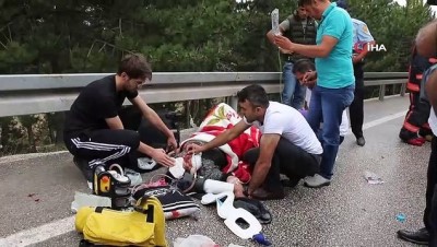  Bolu’da tırla çarpışan otomobildeki 1’i çocuk 6 kişi yaralandı