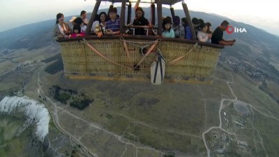  Pamukkale balon turları 3 gün kadın pilotlar ile yapıldı 