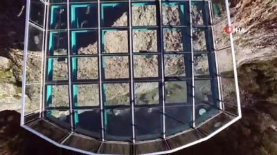 15 bin kisi -  Türkiye’nin en yüksek cam seyir terası havadan görüntülendi  Videosu