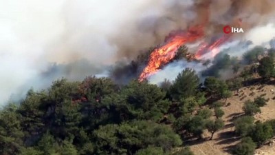 helikopter -  İzmir Karabağlar'daki orman yangını büyüyor Videosu
