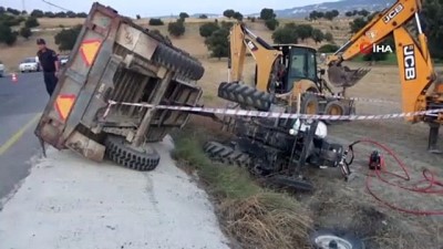 su kanali -  Kontrolden çıkan traktör şarampole devrildi: 1 ölü Videosu