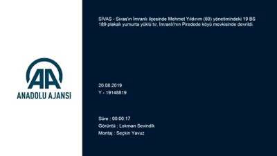 Yumurta yüklü tır devrildi: 1 yaralı - SİVAS