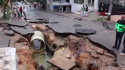 boru hatti -  İçme suyu ana boru hattı patladı, mahalle sular altında kaldı  Videosu
