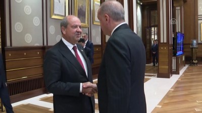 Cumhurbaşkanı Erdoğan, KKTC Başbakanı Ersin Tatar'ı kabul etti - ANKARA