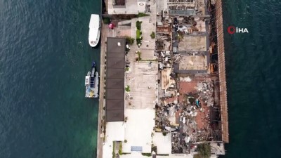  Dursun Özbek’in haciz işlemi başlattığı Galatasaray Adası havadan görüntülendi 