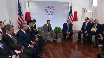 ticaret anlasmasi -  - G7 Zirvesi’nde Trump ve Abe bir araya geldi Videosu