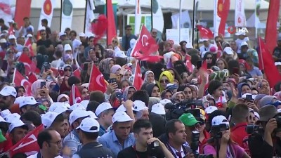 kefen -  Cumhurbaşkanı Erdoğan:' Ne haçlı artıklarının ne Bizans heveslilerinin ne PKK denilen o kendi bilmezlerin, terör örgütlerinin bizimle hedeflerimiz arasına girmesin müsaade etmeyeceğiz' Videosu