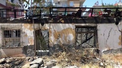  - Antalya'da metruk binadaki yangın korkuttu 