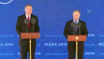 Putin, MAKS-2019 Uluslararası Havacılık ve Uzay Fuarı'nda - MOSKOVA 