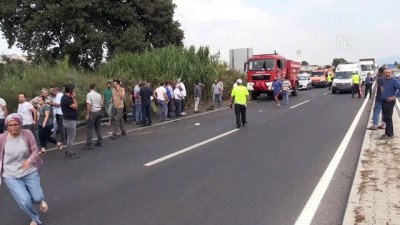 servis otobusu - Aydın'da işçi otobüsü devrildi: 1'i ağır 44 yaralı (4) Videosu