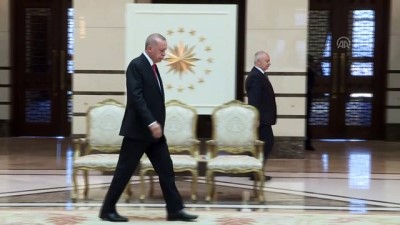 Cumhurbaşkanı Erdoğan'ın kabulü - Kolombiya'nın Ankara Büyükelçisi Julio Anibal Riano Velandia - ANKARA 
