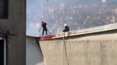 tekstil deposu - Fabrika yangını (4) - KAHRAMANMARAŞ  Videosu