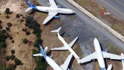  İstanbul’un uçak mezarlığı havadan görüntülendi 