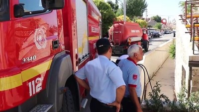 yangin yeri -  Karaman'da tarihi hamamda yangın Videosu