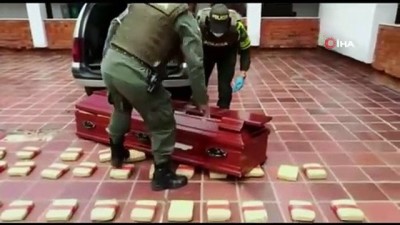 cenaze -  - Kolombiya'da Tabutta 300 Kilogram Esrar Ele Geçirildi  Videosu