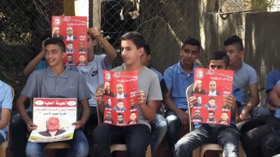 isgal - Açlık grevindeki Filistinli tutuklulara destek gösterisi - RAMALLAH Videosu