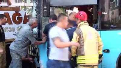  Gaziosmanpaşa’daki halk otobüsü kazası saniye saniye kamerada 