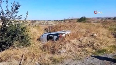  Malkara'da otomobil şarampole uçtu: 1 yaralı