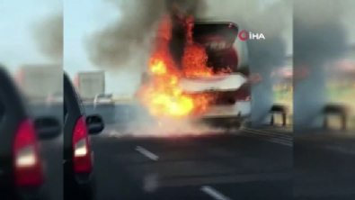Balıkesir'de bir otobüs yangını daha