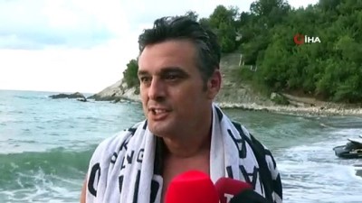 deniz turizmi -  Denizin temiz olduğunu kanıtlamak için milletvekili denize girdi  Videosu