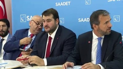 Saadet Partisi İl Başkanları ve İl Müfettişleri Toplantısı - Temel Karamollaoğlu - ANKARA 