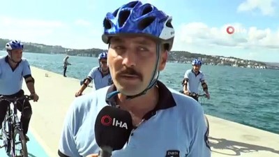 seyyar saticilar -  - Beykoz sahillerinde bisikletli zabıtalar iş başında  Videosu
