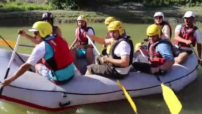 rafting heyecani - Binali Yıldırım rafting yaptı - ERZİNCAN  Videosu