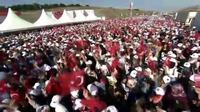 uzunlu - Erdoğan: '6 bin 100 kilometreden devraldığımız bölünmüş yol uzunluğumuzu bugün 26 bin 764 kilometreye ulaştırdık' - BURSA Videosu