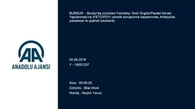 sahte kimlik - FETÖ şüphelisi iki kişinin hücre evinde yakalanması - BURDUR Videosu