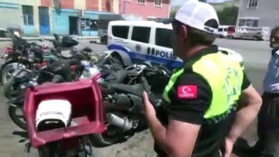sanayi bolgeleri -  Paket servisi yapan motosikletler denetlendi  Videosu