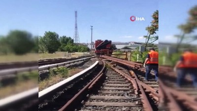 uzunlu -  Akköprü-İvedik metro istasyonları arasındaki raylar değiştirildi  Videosu