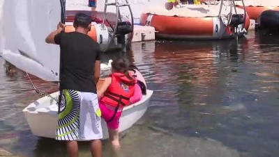 sparta - Eğirdir Gölü’ndeki ücretsiz yaz kursunda yelkenler fora  Videosu