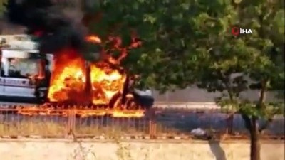 oksijen tupu -  Oksijen tüpü patladı, ambulans alev alev yandı Videosu