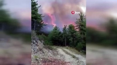  Sinop’ta orman yangını devam ediyor