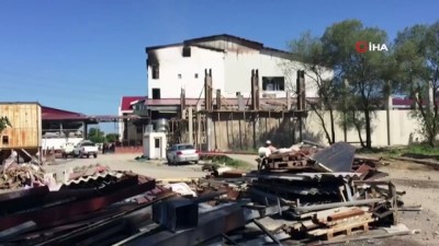 kaynak makinesi -  Zonguldak'ta 3 saat boyunca yanan fındık fabrikasında inceleme çalışmaları sürüyor  Videosu