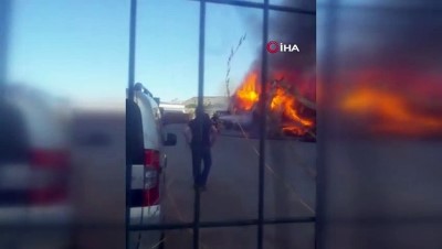  Başkent'te depo yangını 