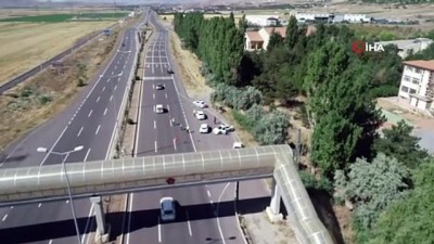 isik ihlali -  Bayram öncesi artırılan trafik denetimleri havadan görüntülendi  Videosu