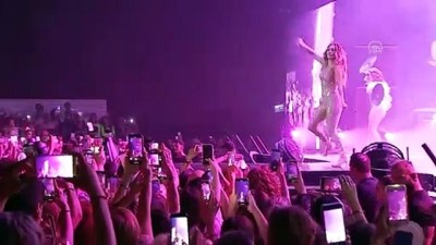 Jennifer Lopez Antalya'da konser verdi 