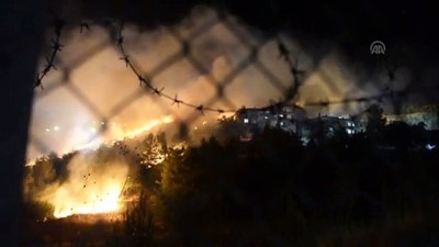 askeri lojman - Mardin'de yangın Videosu