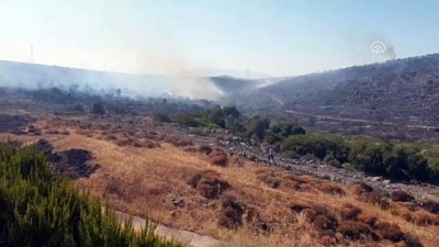 Otluk alanda yangın - İZMİR