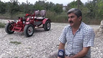 hurda arac - Köyde kullanmak için kendi tarım aracını yaptı - MERSİN  Videosu