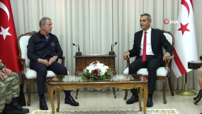  - Milli Savunma Bakanı Akar, KKTC Meclis Başkanı Uluçay ile görüştü