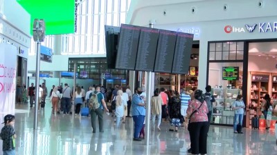 kurban bayrami -  İstanbul Havalimanı’nda bayram yoğunluğu  Videosu